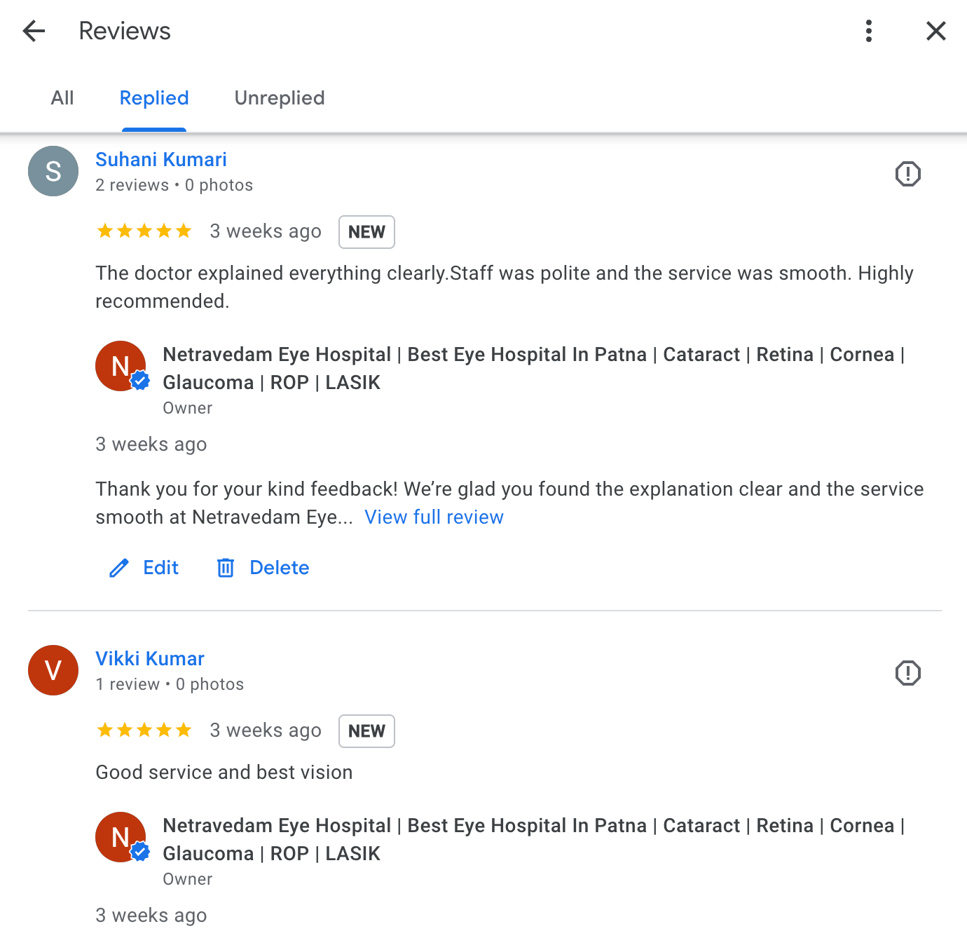 Patient Review 13